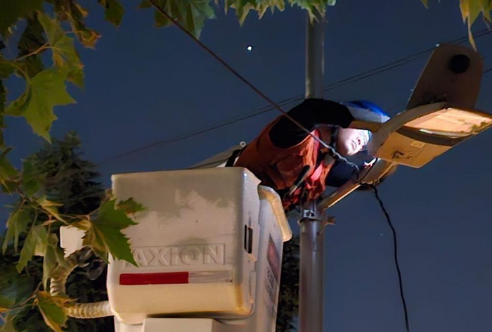 Trabajos eléctricos en altura