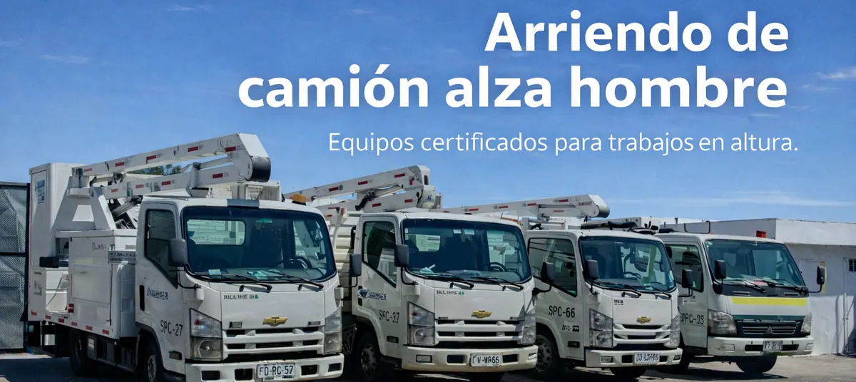 Arriendo alza hombre dieléctrico